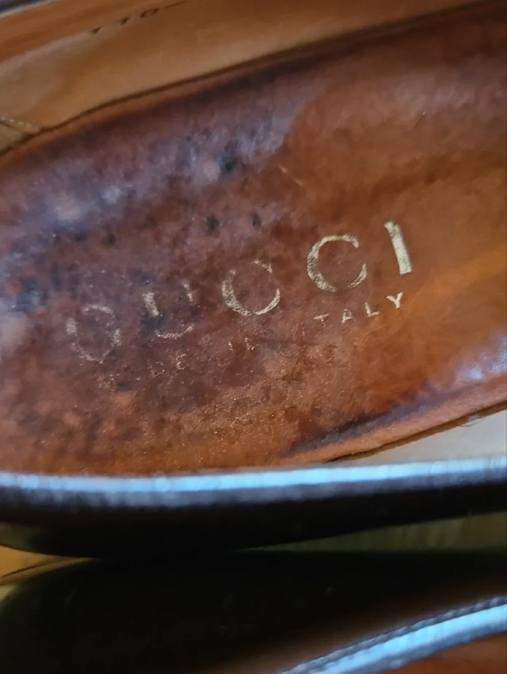 Gucci Brown Leather Horsebit Loafers
